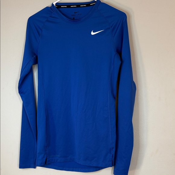 Nike Dri-Fit Long Sleeve Training Shirt Men’s Blue Compression Fit - Size S - Picture 5 of 5